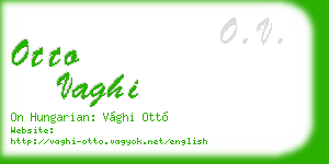 otto vaghi business card