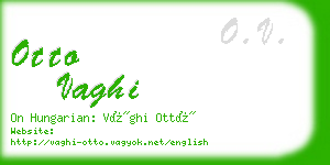 otto vaghi business card